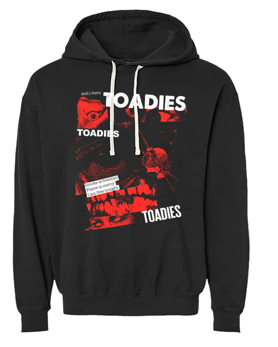 Hoodie - I Burn Collage Pull Over Hoodie