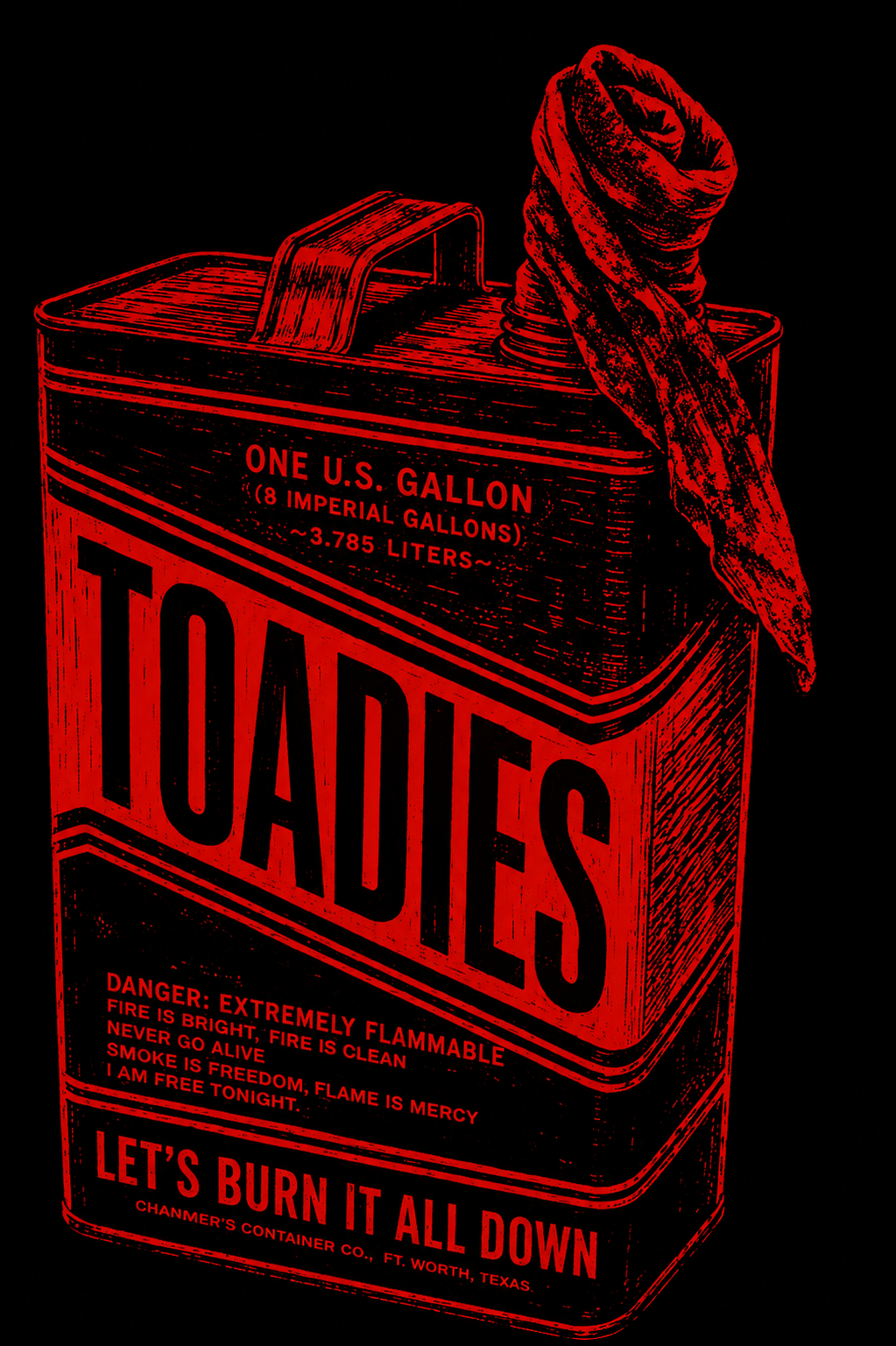 Toadies - Gasoline Jane shirt - from The Charmer Collection