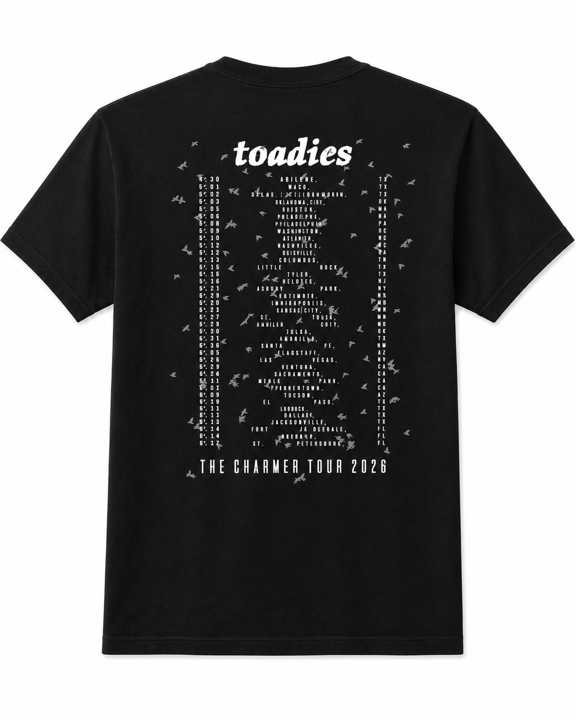 Toadies The Charmer Tour Shirt "Phoenix Design - with most July-Oct date