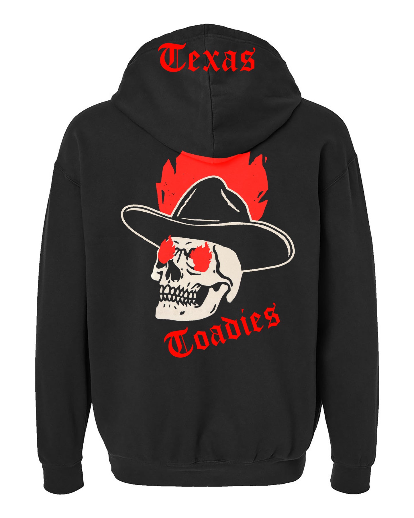 Hoodie - Cowboy in Flames ZIP UP hoodie