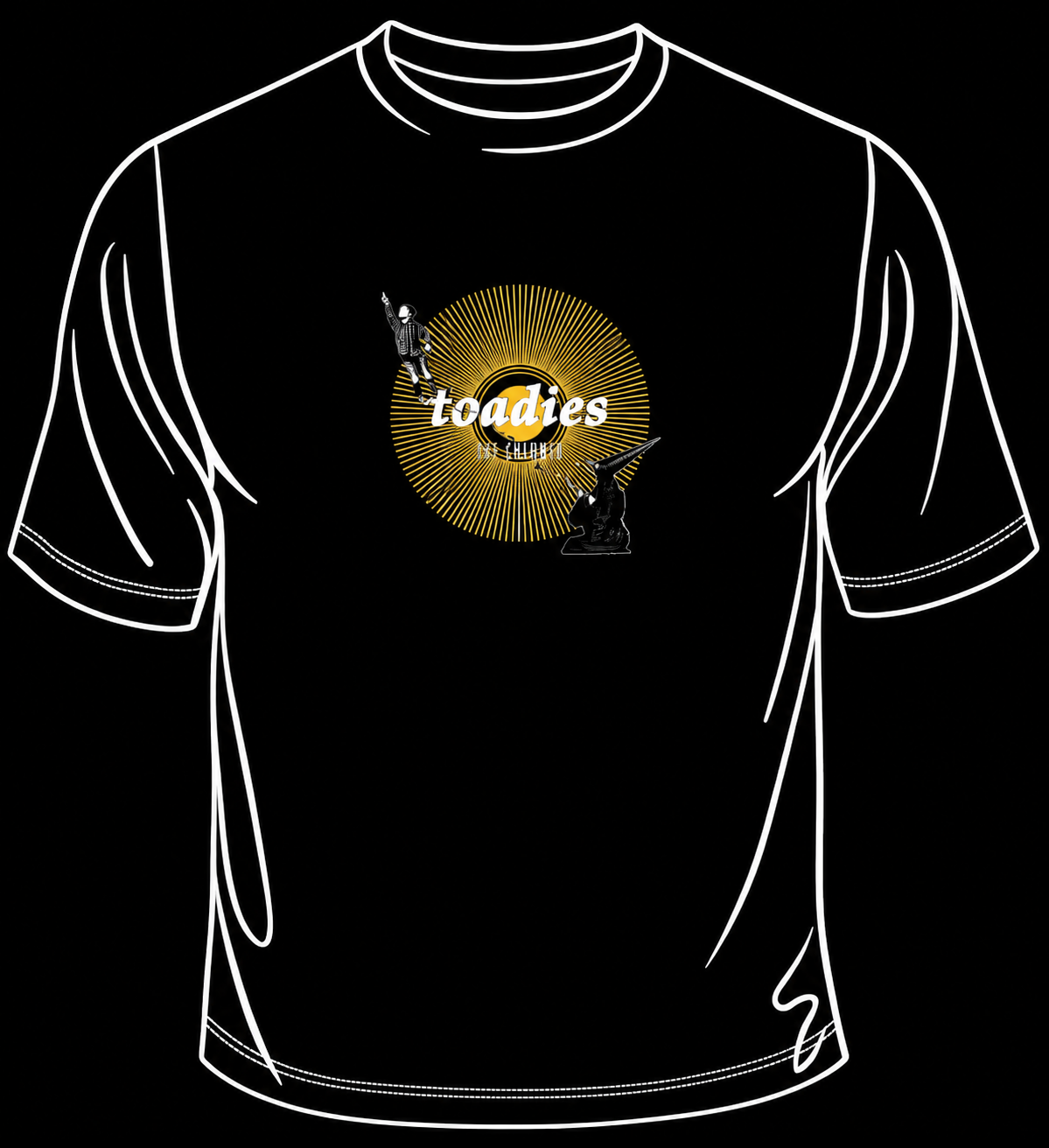Shirt - Toadies "Crow and Boy" on  Womens Relaxed Fit (From The Charmer Collection)
