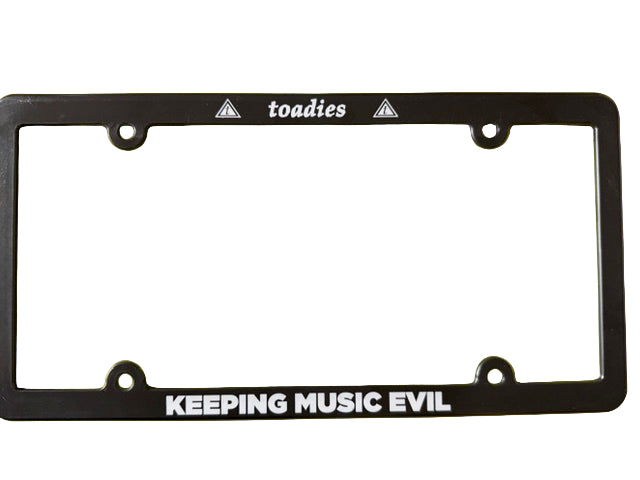 License Plate - Toadies Keeping Music Evil