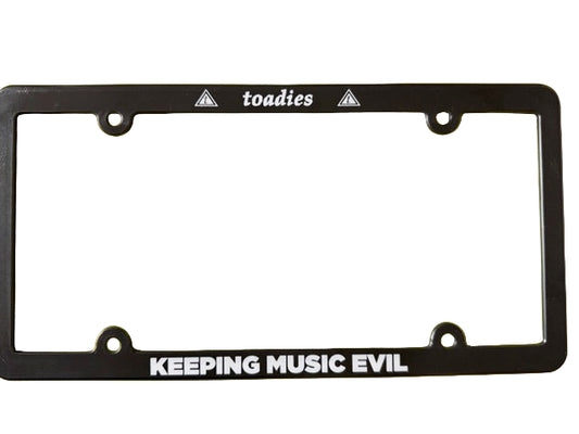 License Plate - Toadies Keeping Music Evil