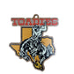 Toadies Texas bronco wooden Christmas ornament