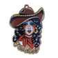Toadies Cowgirl wooden Christmas ornament