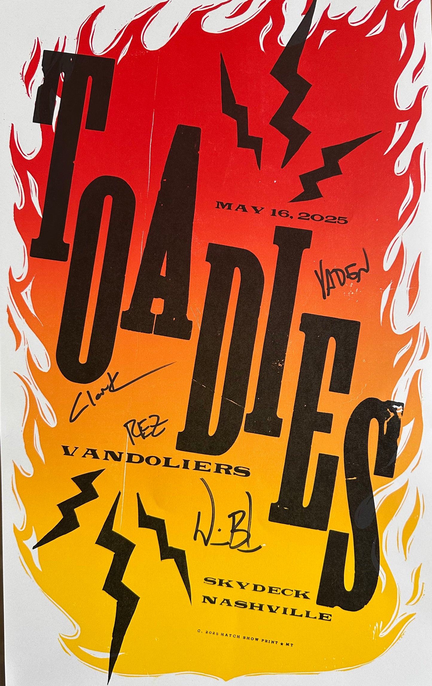 Poster - Hatch Showprint "I Burn"