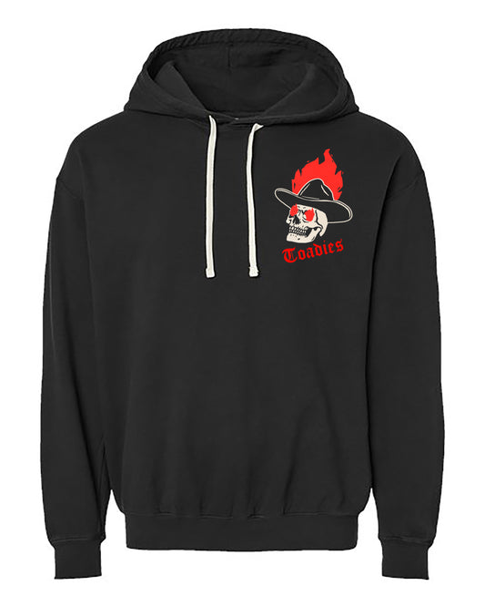 Hoodie - Cowboy in Flames ZIP UP hoodie